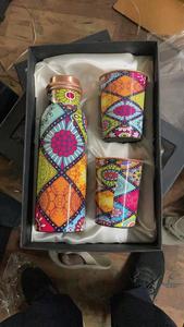 Botellas de cobre hechas a medida con base martillada ideales para la decoración del hogar y suministros de tienda de utensilios para el hogar - Product Image 5