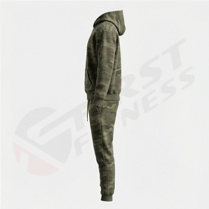 Survêtements décontractés pour hommes, personnalisables, de haute qualité, 100 % polyester, à capuche, respirants, en molleton, coupe régulière, longueur complète – Meilleures ventes - Product Image 3