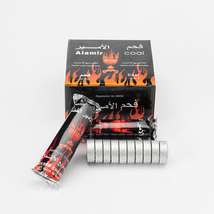 Carbón Vegetal <span class=keywords><strong>Alamir</strong></span> Indonesia Sin Químicos de Larga Duración, Tabletas de Carbón Vegetal Comercial de Madera Dura Enrolladas a Mano - Product Image 1