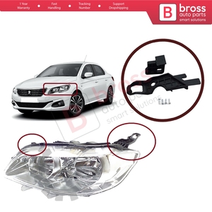 Soporte de Reparación para Faro Delantero BHL518, Juego de Soportes de Montaje, Lado Izquierdo, para 301 2012-2017 Pre-Facelift 9675139480 - Product Image 5