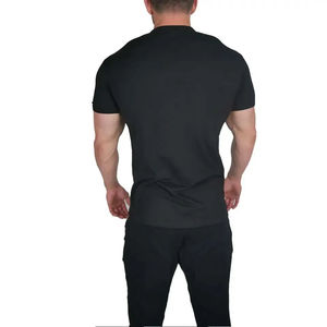 Ropa Deportiva de Gimnasio, Transpirable, 100% Algodón, de Alta Calidad, con Logotipo Personalizado, Precio al por Mayor, Ropa Casual Lisa para Hombre - Product Image 3