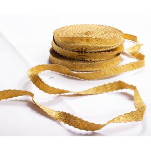 Venta al por mayor trenza de oro OEM encaje para Iglesia litúrgica vestimenta Galone trenza de encaje trenza de alambre hecha a medida - Product Image 2