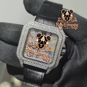 <b>Mens</b> Sport Style <b>Watch</b> with Contoured Rubber Wristband Detailed Inner Scale Bold Multi-Section Face Configuration - Product Image 4
