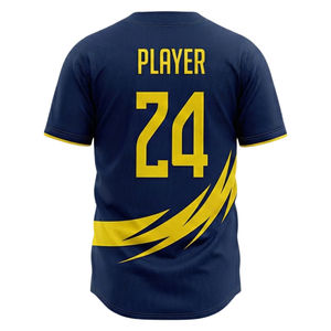 เสื้อเบสบอลอเมริกันแบบสั่งทำพิเศษ คุณภาพดีที่สุด พิมพ์ชื่อ หมายเลข ทีม สไตล์ โลโก้ ของคุณ  ผ้าโพลีเอสเตอร์/คอตตอน สำหรับซอฟต์บอล - Product Image 2