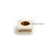 Quemador de Incienso de Acero Inoxidable de Alta Calidad con Base de Madera, Decoración India Árabe para Aromatizar el Hogar, Uso Religioso en Interiores