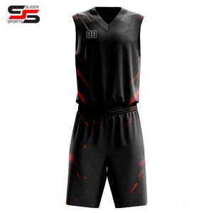Vente en gros d'usine, uniforme de maillot de basket-ball, uniformes personnalisés de qualité supérieure avec logo personnalisé, uniformes de basket-ball imprimés pour hommes - Product Image 4