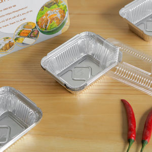 130*100*40mm contenedores de papel de aluminio desechables y contenedores de papel de aluminio reciclables FÁBRICA DE Vietnam con experiencia de exportación - Product Image 3