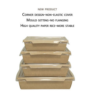 Caja de Almuerzo Desechable Cuadrada de Papel Kraft con Laminación Mate Estilo Japonés 250gsm Hecha a Mano Color Personalizable Productos para el Hogar - Product Image 3