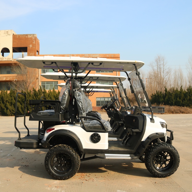 4-местная тележка для гольфа Jiangge 4x4 для взрослых