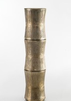N SONS INNOVATION Objet décoratif Art Déco fait main de haute qualité ressemblant à un vase métallique en trois segments d'aluminium empilés