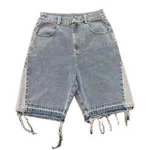 Vente en gros de shorts en jean personnalisés de haute qualité shorts en jean délavés shorts en denim vintage délavés pour hommes service OEM - Product Image 4