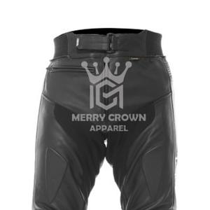 Pantalones de moto de cuero de vaca para hombre personalizados de alta calidad profesional pantalones de moto Bordados y estampados personalizados para hombre - Product Image 4