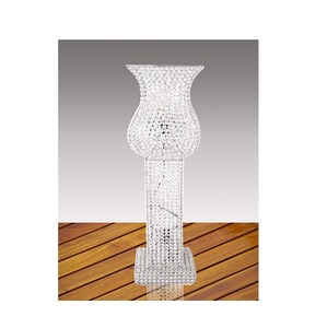 Crystal Cylinder Latest Candle Holder Gold Candlestick Holder Home Wedding <b>Table</b> Centerpieces <b>Tall</b> Flower Vase for Wedding - Product Image 4