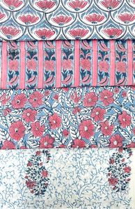 Manufacture Naturel Luxury Summer Wear Fabric Hand Block Printed 100% Cotton Lightweight Factory Rate Supplier - Product Image 4