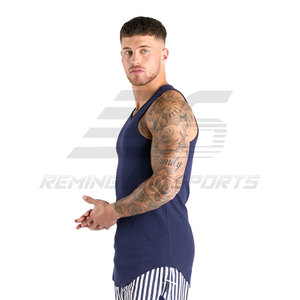 Venta al por mayor mejores hombres camiseta sin mangas por encargo camisetas sin mangas nuevo entrenamiento gimnasio hombres camisetas sin mangas para adultos - Product Image 5