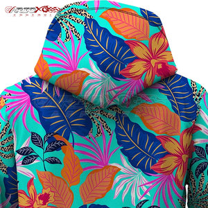 เสื้อฮู้ดกีฬาผู้หญิงสั่งทำพิเศษ ระบายอากาศได้ดี น้ำหนักเบา พิมพ์ลายแบบซับลิเมชั่นเต็มตัว เสื้อฮู้ดสำหรับกีฬาฤดูหนาว รับผลิตแบบ OEM - Product Image 5