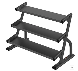 NOUVEAU Stock Industriel OEM/ODM Étagère à Haltères Hexagonale à Double Niveau et Trois Couches en Acier/Aluminium pour Équipement de Fitness Commercial - Product Image 2