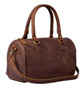 Haute qualité Vintage en cuir véritable luxe sac de sport à la main week-end voyage affaires sac de sport grande capacité fermeture éclair en gros - Product Image 1