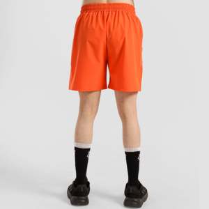 กางเกงขาสั้นรัดรูปผู้ชาย Orange HI-VIBE แห้งเร็ว ดีไซน์สั่งทำได้ ผ้าโพลีเอสเตอร์ทอ 100% ปิดเชือกผูกเอว ความยาวขาใน 5 นิ้ว ไซส์ XXS - Product Image 3
