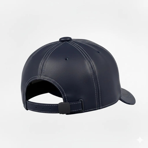 Casquette classique minimaliste en cuir véritable, texture douce, respirante, sangle réglable, chapeau unisexe tendance, vêtements décontractés pour l'extérieur - Product Image 4