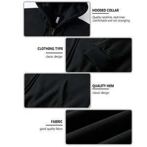 Sweat à capuche zippé 100% coton pour homme avec impression graphique personnalisée et coupe surdimensionnée pour la saison d'automne Tailles XS 6XL Pull à logo à pois 3D - Product Image 6