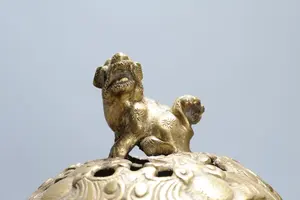 Brûleur d'encens en laiton de luxe, design traditionnel vintage décoratif, religieux, best-seller, 100% naturel et durable - Product Image 5