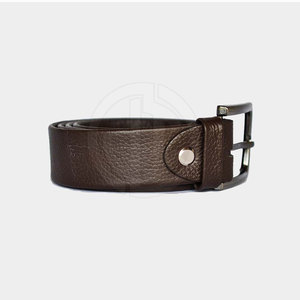 Good Quality Brown Color Cow Hide Leather Belts For Men Whole Sale Rate Leather Belts - Product Image 3