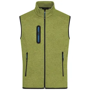 Gilet en polaire tricoté sur mesure pour hommes, pour sweats à capuche et sweat-shirts promotionnels - Product Image 4