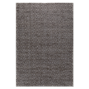 พรมขนสัตว์ทอมือสีเบจและสีน้ำตาลลายเรขาคณิตคลาสสิกทรงสี่เหลี่ยมผืนผ้าสำหรับห้องนั่งเล่นหรือห้องนอน-ADWL-13095 - Product Image 1