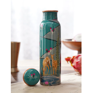 Botella de agua de cobre puro, vasos personalizados, botella de agua de cobre Real 100% hecha a mano más vendida - Product Image 2