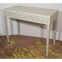 Table console contemporaine moderne Meubles en bois incrusté de nacre pour entrée, chambre d'hôtel et ferme à usage domestique