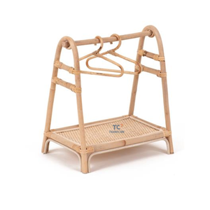 ห้องเด็กตู้เสื้อผ้าตกแต่งหวายชั้นวางเสื้อผ้าชั้นวางขนาดเล็กสําหรับแขวนเด็กทารกเสื้อผ้าเสื้อผ้ามาใหม่ - Product Image 3