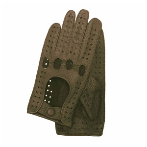 Gants de conduite classiques en cuir véritable: de haute qualité. Perforé, respirant et élégant. Personnalisation complète OEM/ODM. - Product Image 6