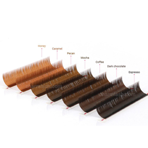Extensiones de pestañas CharmLash Super Soft Dark Brown Embalaje de etiqueta privada para un aspecto diario - Product Image 1