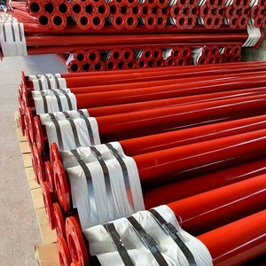 ท่อเหล็กเชื่อมเคลือบพลาสติก EP/PE สีแดง สำหรับระบบดับเพลิง ขนาด DN15-DN300 - Product Image 2