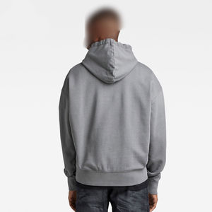 Poids lourd surdimensionné Boxy Fit grande taille Vintage Street Wear coton polaire Logo personnalisé sweat hommes sweats à capuche surdimensionnés - Product Image 3