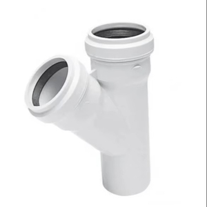 Wholesale 50x50mm PVC Drainage Y-Branch Pipe Fitting 45 Degree Wye Tee Waste Water Plumbing System Manufacturer - Product Image 1