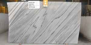 Losa y azulejo de mármol blanco de calcita pulida moderna AP para pisos y encimeras de hoteles - Product Image 3