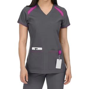 Uniformes de gommage médicaux Uniformes d'infirmière de gommage unisexe Ensembles de gommage en tissu tissé supérieur pour le service OEM de l'hôpital - Product Image 2