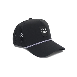 Gorra de Golf Impermeable Personalizada de Fábrica, 5 Paneles, Perforada con Láser, Logotipo de Goma Personalizado, Etiqueta Tejida Interna, Accesorios de Golf VN - Product Image 3