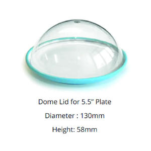 Tapa de Plástico Transparente de 5.5 Pulgadas para Sushi, para Envasado Industrial de Alimentos y Bebidas, Premium - Product Image 3