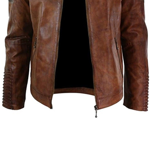 Veste en cuir de vachette véritable de style vintage pour hommes de haute qualité 2025 pour hommes - Product Image 5