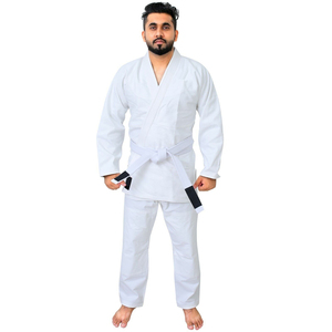 Uniformes de Jiu Jitsu Brasileño al por Mayor Directo de Fábrica, Logos Personalizados, Kimonos de Artes Marciales 100% Algodón Transpirable OEM 450g Unisex - Product Image 3