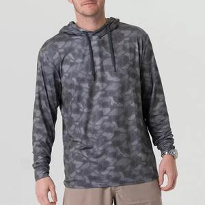 Sudadera CON CAPUCHA DE PESCA lisa en blanco de manga larga de microfibra de alta calidad Protección UV rendimiento de secado rápido camisas con capucha transpirables - Product Image 1
