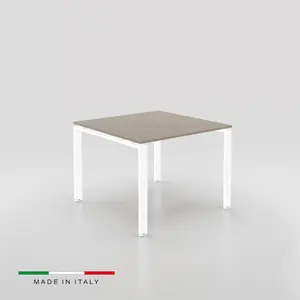 למעלה איכות זכוכית ישיבות שולחן 4 מושבי איטליה עיצוב הנהלת משרד כיכר שולחן מודרני סגנון משרד ריהוט