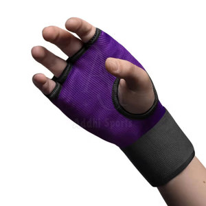 ถุงมือด้านในยืดหยุ่นสำหรับคิกบ็อกซิ่งมวยไทยสายรัดข้อมือปรับได้ป้องกันรังสียูวีผ้าฝ้ายระบายอากาศได้ผ้าโพลีเอสเตอร์สูง - Product Image 4