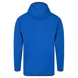 Vente en gros veste d'hiver softshell décontractée de haute qualité pour hommes, fermeture à glissière à capuche chaude, support, tissu teint uni fini léger - Product Image 3