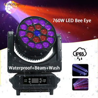 Mgolighting Projecteur LED Wash extérieur 19*40W Bee Eye IP65, 19 projecteurs Wash mobiles de 40W pour théâtre, soirées, DJ et éclairage de scène