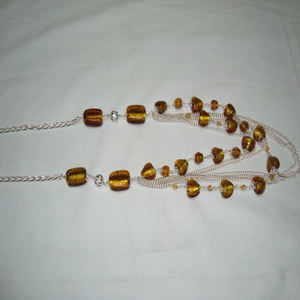 แฟชั่น Jawelry ขายส่งสร้อยคอสี่เหลี่ยมสีสันสดใสสำหรับเจ้าสาวดูงานแต่งงานงานปาร์ตี้ - Product Image 4