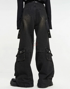 ผู้ชายกางเกงหลายกระเป๋าHarajukuชายยุทธวิธีOveralls Hip HopลําลองชายJoggersกางเกงStreetwearกางเกงฮาเร็มMan - Product Image 3